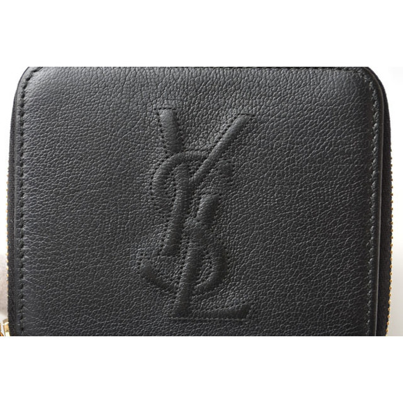 Saint Laurent Paris Wallet Folding Wallet Zipper Type Black - Picture 3 of 9